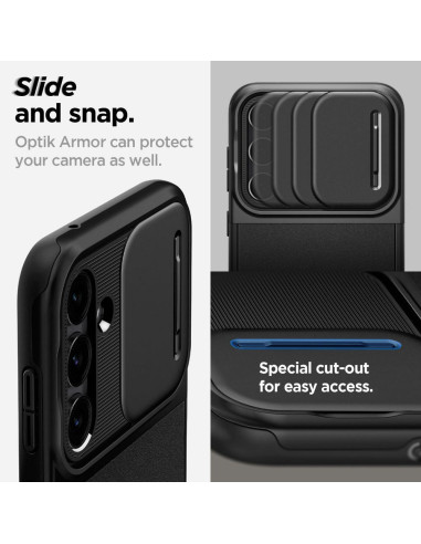 SPIGEN Optik Armor Coque pour SAMSUNG S23 FE noir