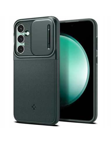 Coque SPIGEN Optik Armor pour SAMSUNG S23 FE vert abysse