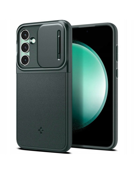 Coque SPIGEN Optik Armor pour SAMSUNG S23 FE vert abysse