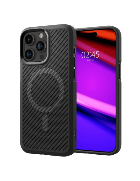 SPIGEN Coque compatible Core Armor MAG pour IPHONE 15 PRO MAX noir mat