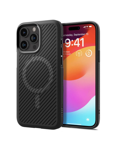 SPIGEN Core Armor MAG Coque compatible pour IPHONE 15 PRO noir mat