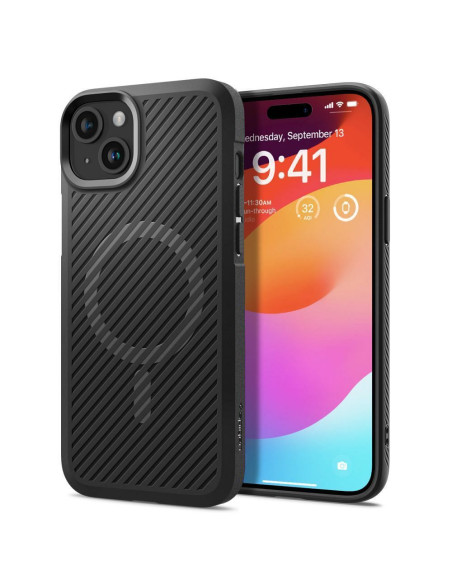 SPIGEN Core Armor MAG compatible with MagSafe for IPHONE 15 matte black