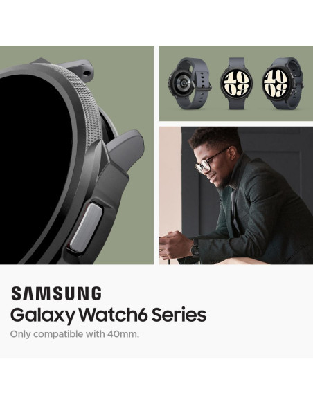 SPIGEN Liquid Air Coque pour SAMSUNG Galaxy Watch 6 (40 MM) noir mat