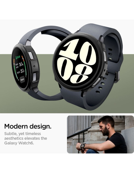 SPIGEN Liquid Air Coque pour SAMSUNG Galaxy Watch 6 (40 MM) noir mat