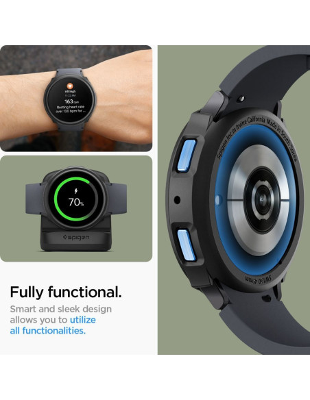 SPIGEN Liquid Air Coque pour SAMSUNG Galaxy Watch 6 (40 MM) noir mat