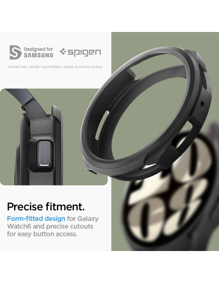 SPIGEN Liquid Air Coque pour SAMSUNG Galaxy Watch 6 (40 MM) noir mat