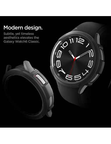 SPIGEN Liquid Air Coque pour SAMSUNG Galaxy Watch 6 Classic (43 MM) noir mat