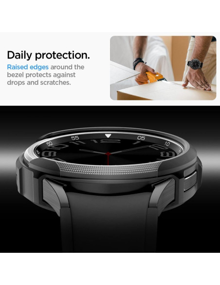 SPIGEN Liquid Air Coque pour SAMSUNG Galaxy Watch 6 Classic (43 MM) noir mat