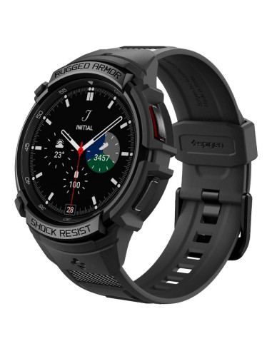 SPIGEN Rugged Armor "PRO" Coque pour SAMSUNG Galaxy Watch 6 Classic (43 MM) noir mat