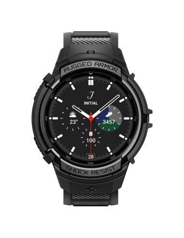 SPIGEN Rugged Armor "PRO" Coque pour SAMSUNG Galaxy Watch 6 Classic (43 MM) noir mat