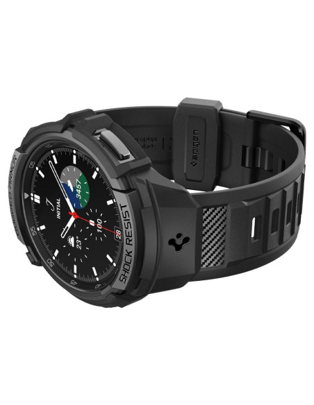 SPIGEN Rugged Armor "PRO" Coque pour SAMSUNG Galaxy Watch 6 Classic (43 MM) noir mat