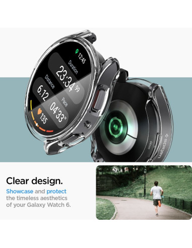 SPIGEN Ultra Hybrid Coque pour SAMSUNG Galaxy Watch 6 (44 MM) transparente