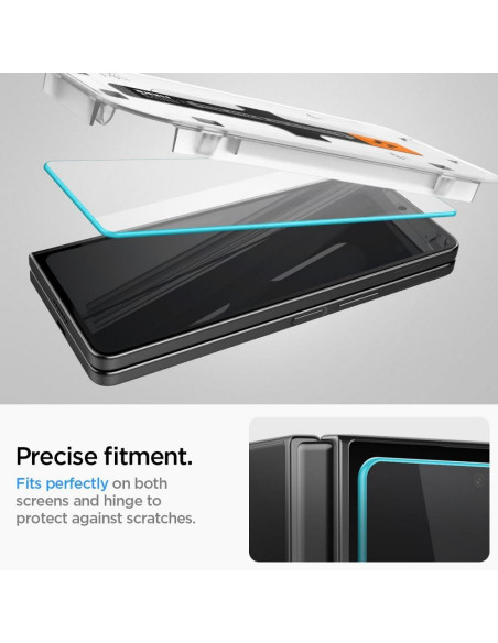 SPIGEN Tempered Glass GLAS.TR ”EZ FIT” 2-PACK do SAMSUNG Z FOLD 5 transparent