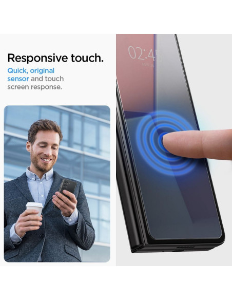 SPIGEN Tempered Glass GLAS.TR ”EZ FIT” 2-PACK do SAMSUNG Z FOLD 5 transparent