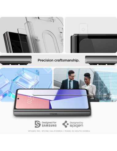 SPIGEN Tempered Glass GLAS.TR ”EZ FIT” 2-PACK do SAMSUNG Z FOLD 5 transparent
