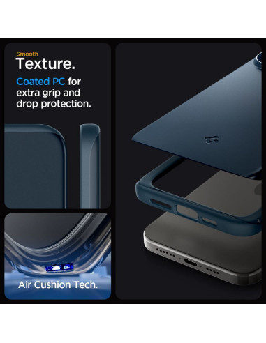 SPIGEN Thin Fit case for IPHONE 15 PRO MAX metal slate