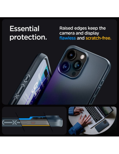 SPIGEN Thin Fit case for IPHONE 15 PRO MAX metal slate