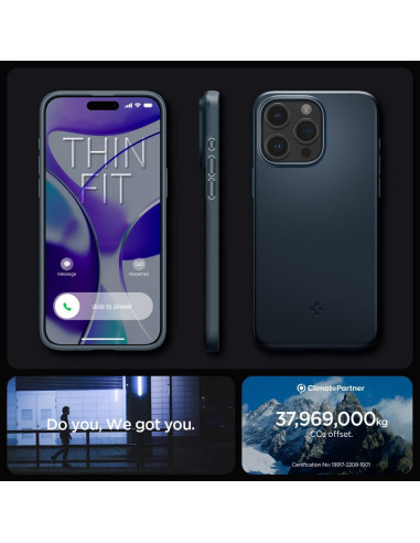 SPIGEN Thin Fit case for IPHONE 15 PRO MAX metal slate