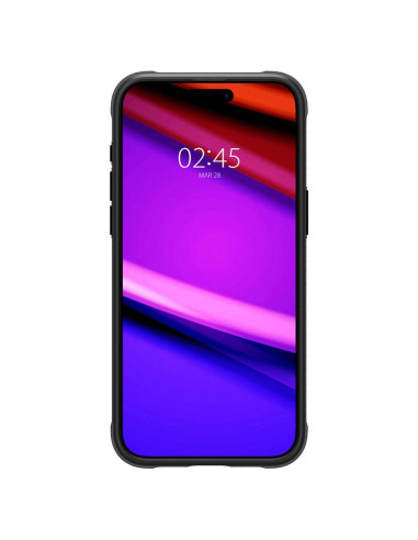 SPIGEN Rugged Armor Coque compatible MAG pour IPHONE 15 PRO MAX noir mat