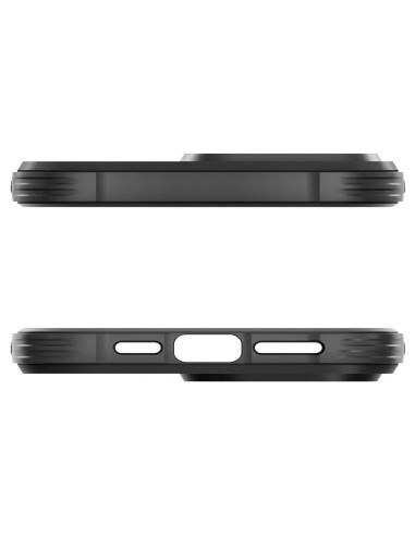 SPIGEN Rugged Armor Coque compatible MAG pour IPHONE 15 PRO MAX noir mat
