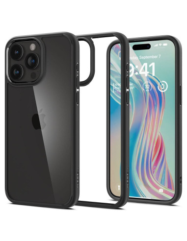 SPIGEN Ultra Hybrid Coque pour IPHONE 15 PRO MAX noir mat