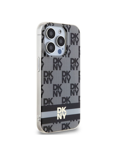 Coque pour IPHONE 13 Pro Max compatible avec MagSafe DKHMP13XHCPTSK (DKNY HC MagSafe PC TPU Checkered Pattern W/Printed Stripes)