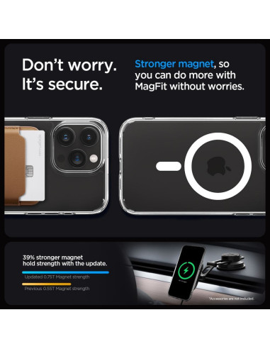 SPIGEN Ultra Hybrid Mag Safe Coque compatible pour IPHONE 15 PRO MAX blanc