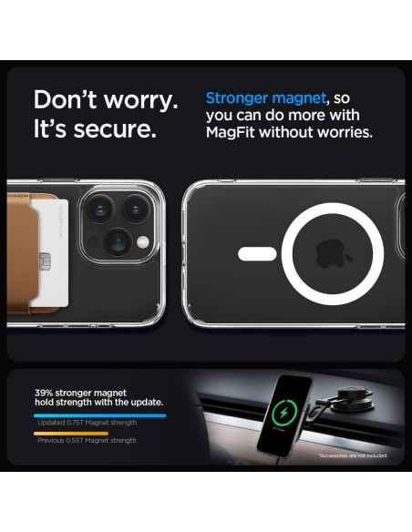 SPIGEN Ultra Hybrid Mag Safe Coque compatible pour IPHONE 15 PRO MAX blanc
