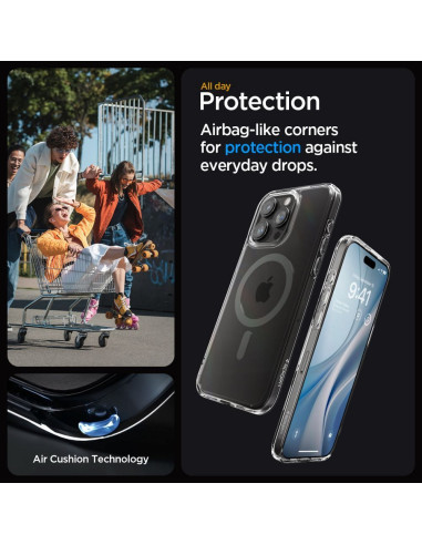 SPIGEN Ultra Hybrid Mag Safe Coque compatible pour IPHONE 15 PRO MAX graphite
