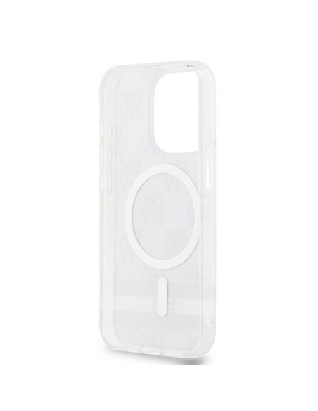 Coque pour IPHONE 13 Pro Max compatible avec MagSafe DKHMP13XHCPTSK (DKNY HC MagSafe PC TPU Checkered Pattern W/Printed Stripes)