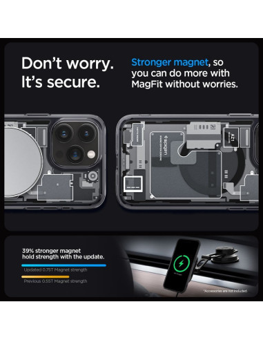 SPIGEN Ultra Hybrid compatible with MagSafe for IPHONE 15 PRO MAX zero white