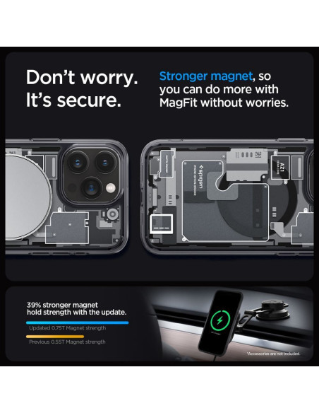 SPIGEN Ultra Hybrid compatible with MagSafe for IPHONE 15 PRO MAX zero white