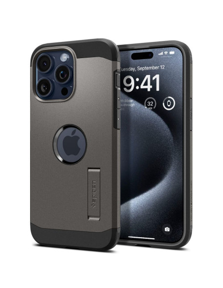 SPIGEN Tough Armor MAG compatible with MagSafe for IPHONE 15 PRO MAX gunmetal