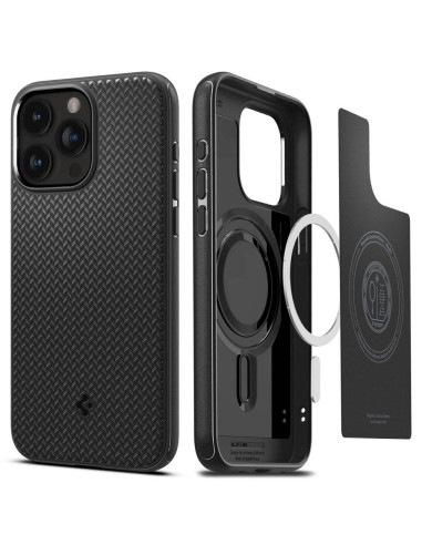 SPIGEN Coque compatible Mag Armor pour IPHONE 15 PRO MAX noir mat