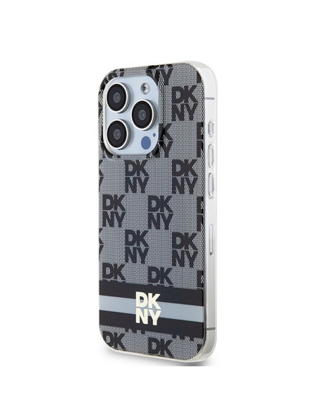 Coque pour IPHONE 14 Pro Max compatible avec MagSafe DKHMP14XHCPTSK (DKNY HC MagSafe PC TPU Checkered Pattern W/Printed Stripes)