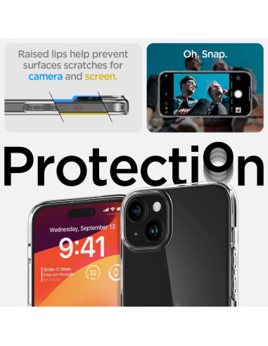 SPIGEN Coque à cristaux liquides pour IPHONE 15 PLUS transparente