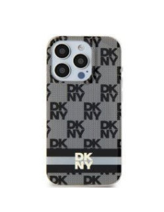 Coque DKNY pour IPHONE 15 compatible avec MagSafe DKHMP15SHCPTSK (DKNY HC MagSafe PC TPU Checkered Pattern W/Printed Stripes) no