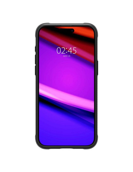 SPIGEN Rugged Armor Coque compatible MAG pour IPHONE 15 PRO noir mat