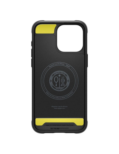 SPIGEN Rugged Armor Coque compatible MAG pour IPHONE 15 PRO noir mat