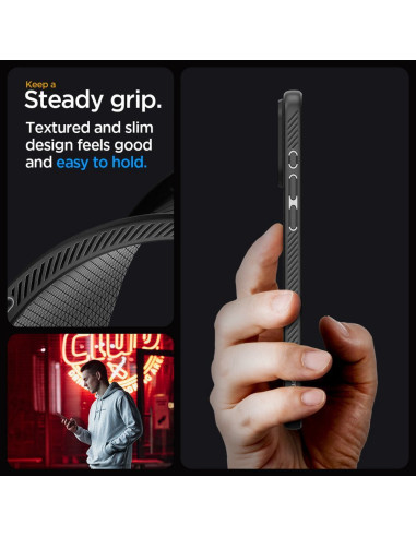 SPIGEN Liquid Air Coque pour IPHONE 15 PRO noir mat