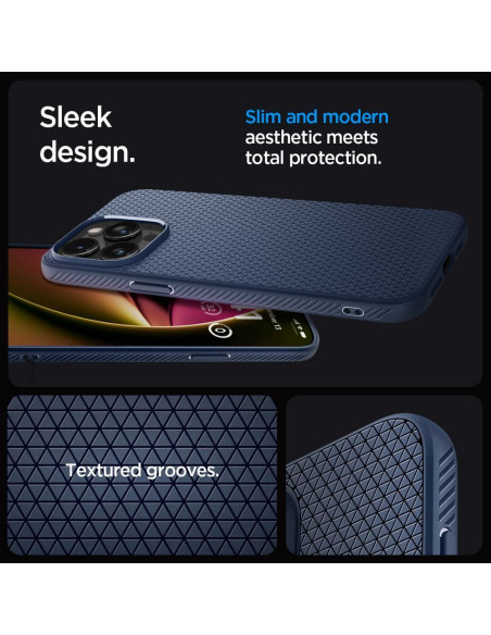 SPIGEN Liquid Air Coque pour IPHONE 15 PRO bleu marine