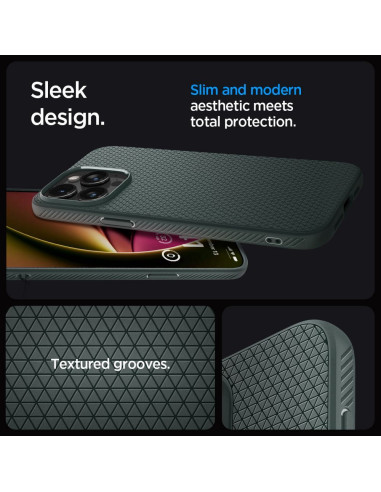 SPIGEN Liquid Air Coque pour IPHONE 15 PRO vert abysse
