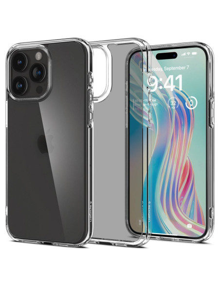 SPIGEN Ultra Hybrid Coque pour IPHONE 15 PRO frost clear