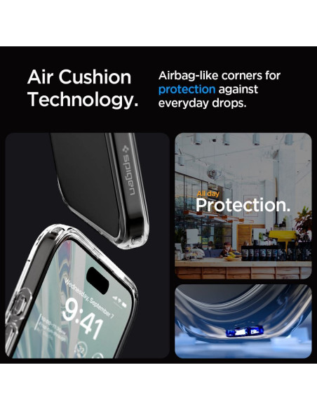 SPIGEN Ultra Hybrid Coque pour IPHONE 15 PRO frost clear