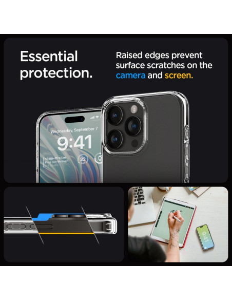 SPIGEN Ultra Hybrid Coque pour IPHONE 15 PRO frost clear
