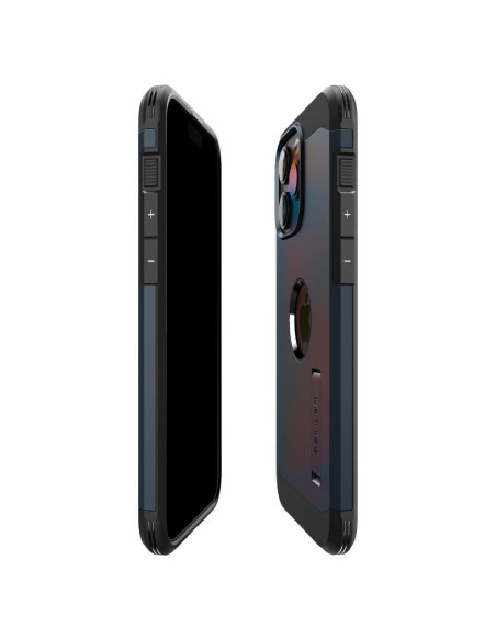 SPIGEN Tough Armor MAG Coque compatible avec MagSafe pour IPHONE 15 PRO ardoise métal