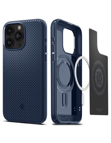 SPIGEN Mag Armor compatible with MagSafe for IPHONE 15 PRO navy blue