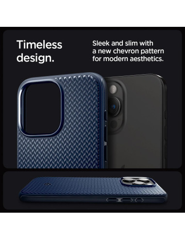 SPIGEN Mag Armor compatible with MagSafe for IPHONE 15 PRO navy blue