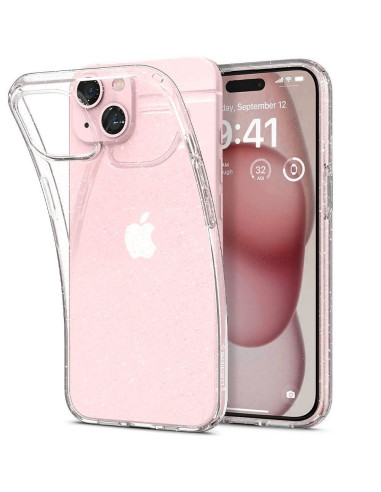 SPIGEN Liquid Crystal Coque pour IPHONE 15 cristal pailleté