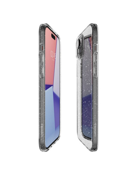 SPIGEN Liquid Crystal Coque pour IPHONE 15 cristal pailleté